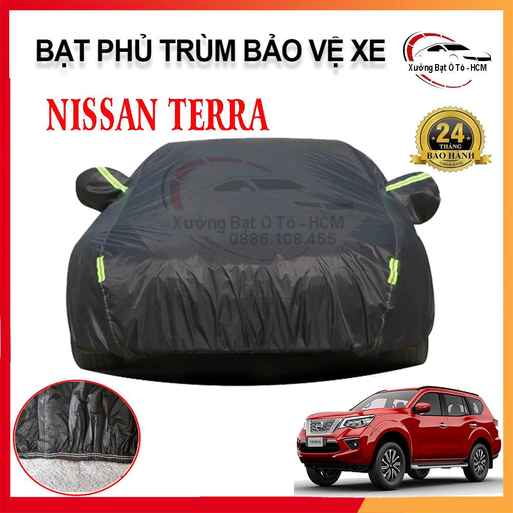 Bạt Phủ Xe Ô Tô 3 Lớp Chất Liệu Polyester Cao Cấp Cho Xe NISSAN TERRA, Bạc Phủ Trùm Bảo Vệ Che Nắng, Chống Nóng, Che Mưa Tuyệt Đối 100%, Bạt Của Xưởng May Theo Kích Cỡ Xe Cam Kết Vừa Xe 100% Và Bảo Hành 2 Năm