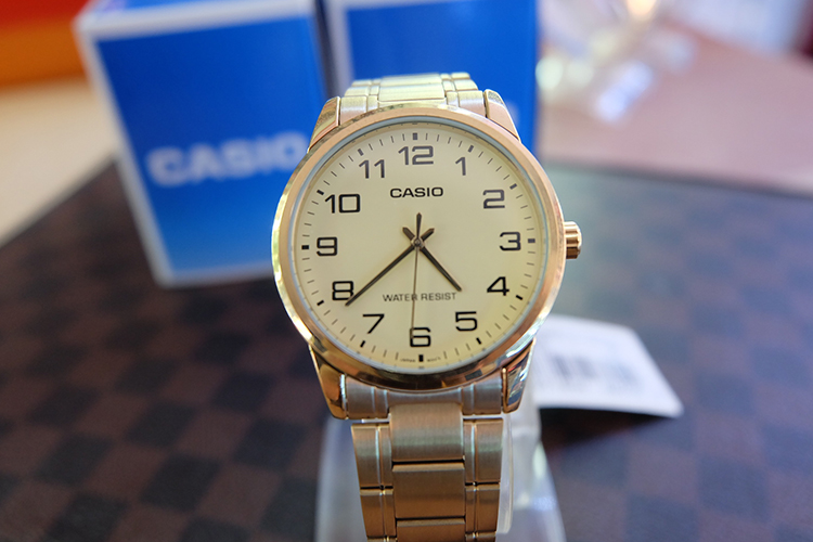 Đồng Hồ Nam Dây Thép Casio MTP-V001G-9BUDF