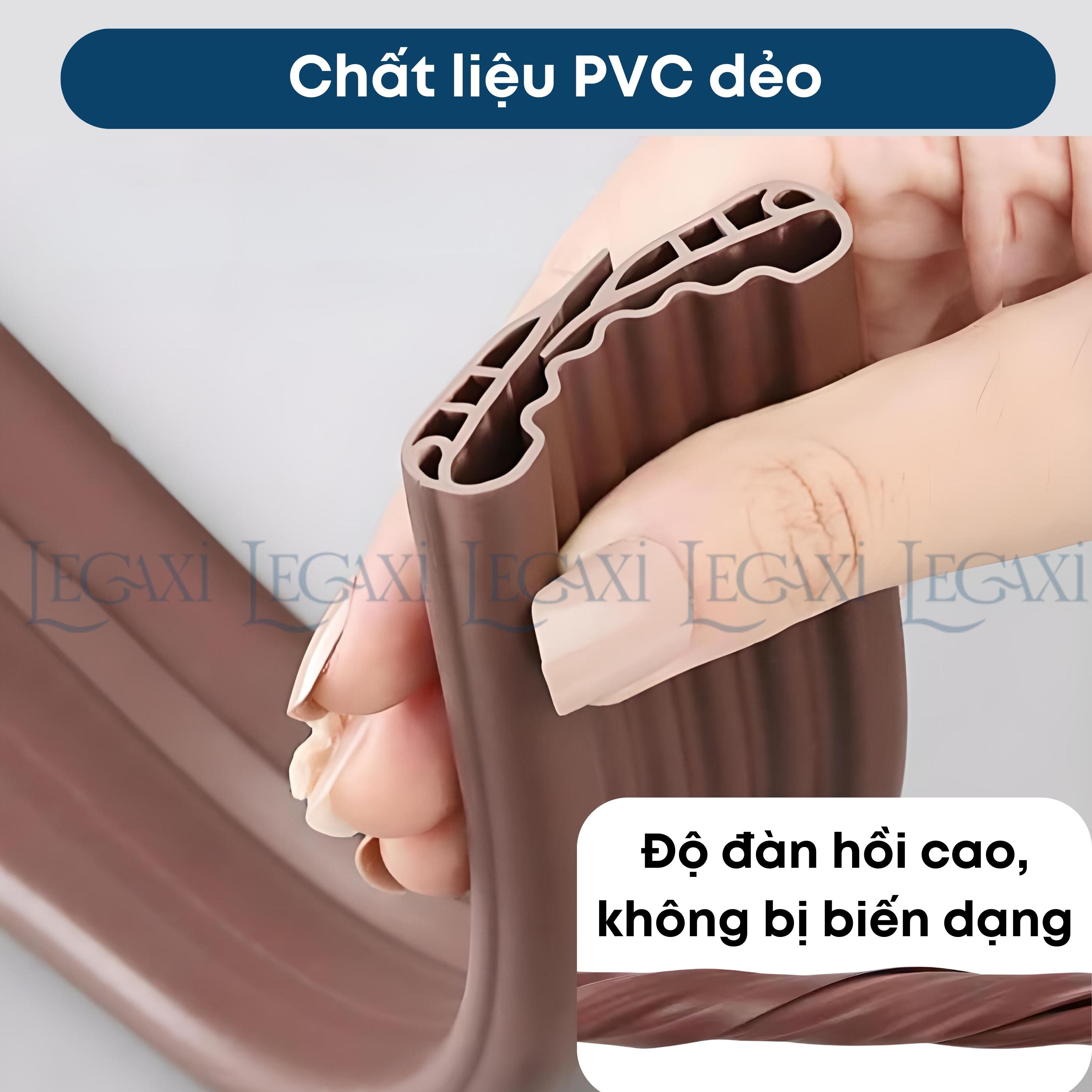 1 Mét ron cửa W, thanh chặn cửa, chắn khe hở chân cửa ngăn côn trùng, bụi, ngắn thoát hơi máy lạnh Legaxi