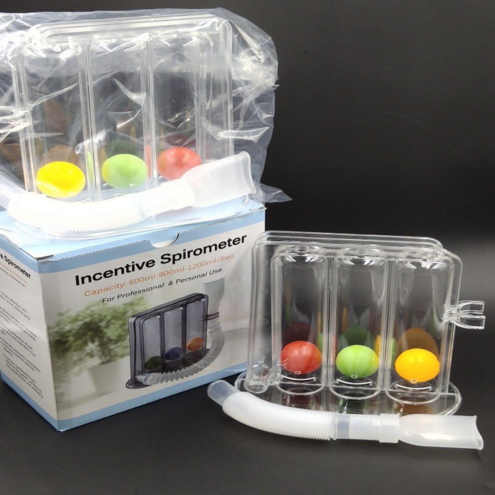 Deep Breathing Lung Exerciser Breath Measurement Easy to Use Portable Device