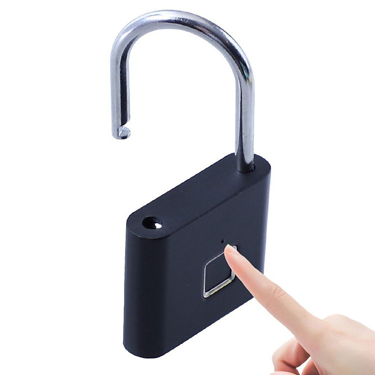 Ổ Khóa Thông Minh Cảm Ứng Vân Tay Mini Sạc Cổng Usb Tiện Dụng