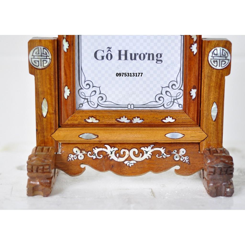 KHUNG HÌNH THỜ GỖ HƯƠNG 13 X 18