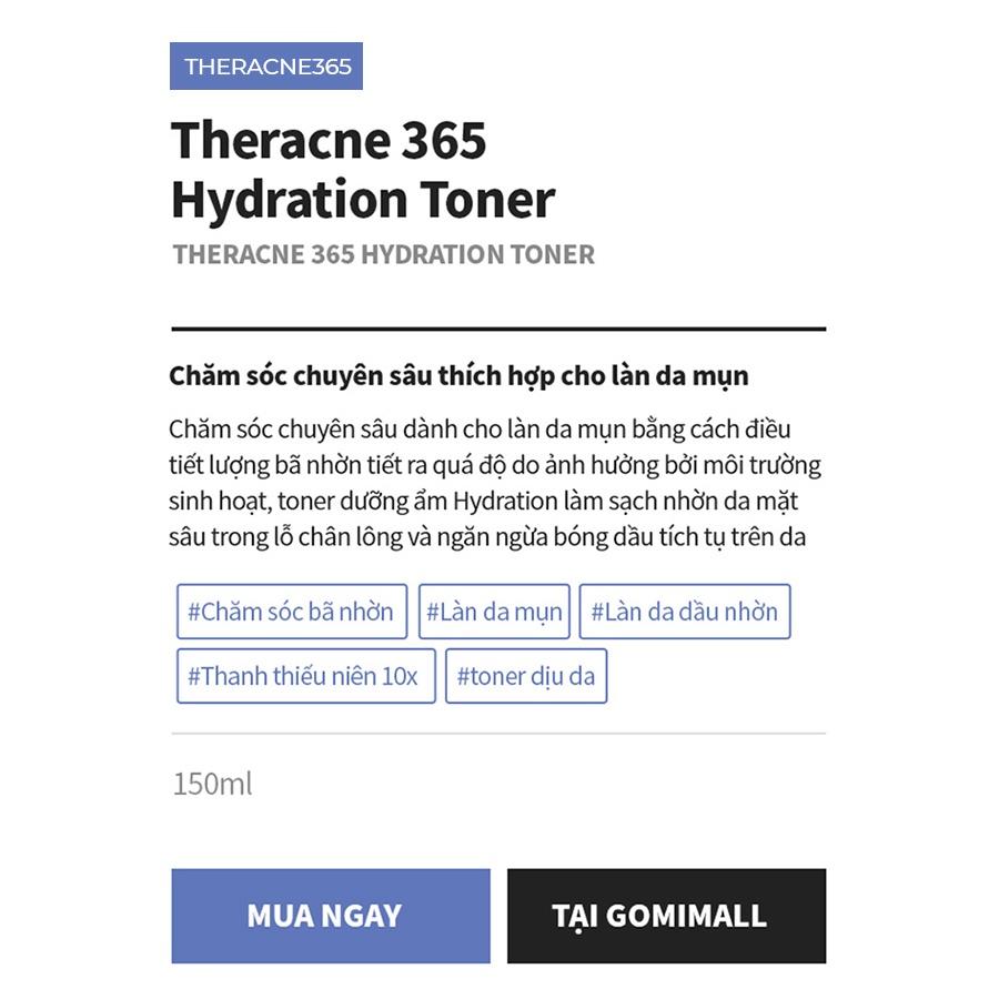 Toner Trà Xanh Cấp Ẩm Aestura Theracne365 Hydration Toner 150ml