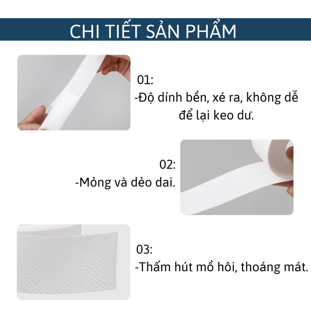 Cuộn Dán Bảo Vệ Cổ Áo Sơ Mi Chống Mồ Hôi và Chống Bụi Bẩn Tiện Dụng