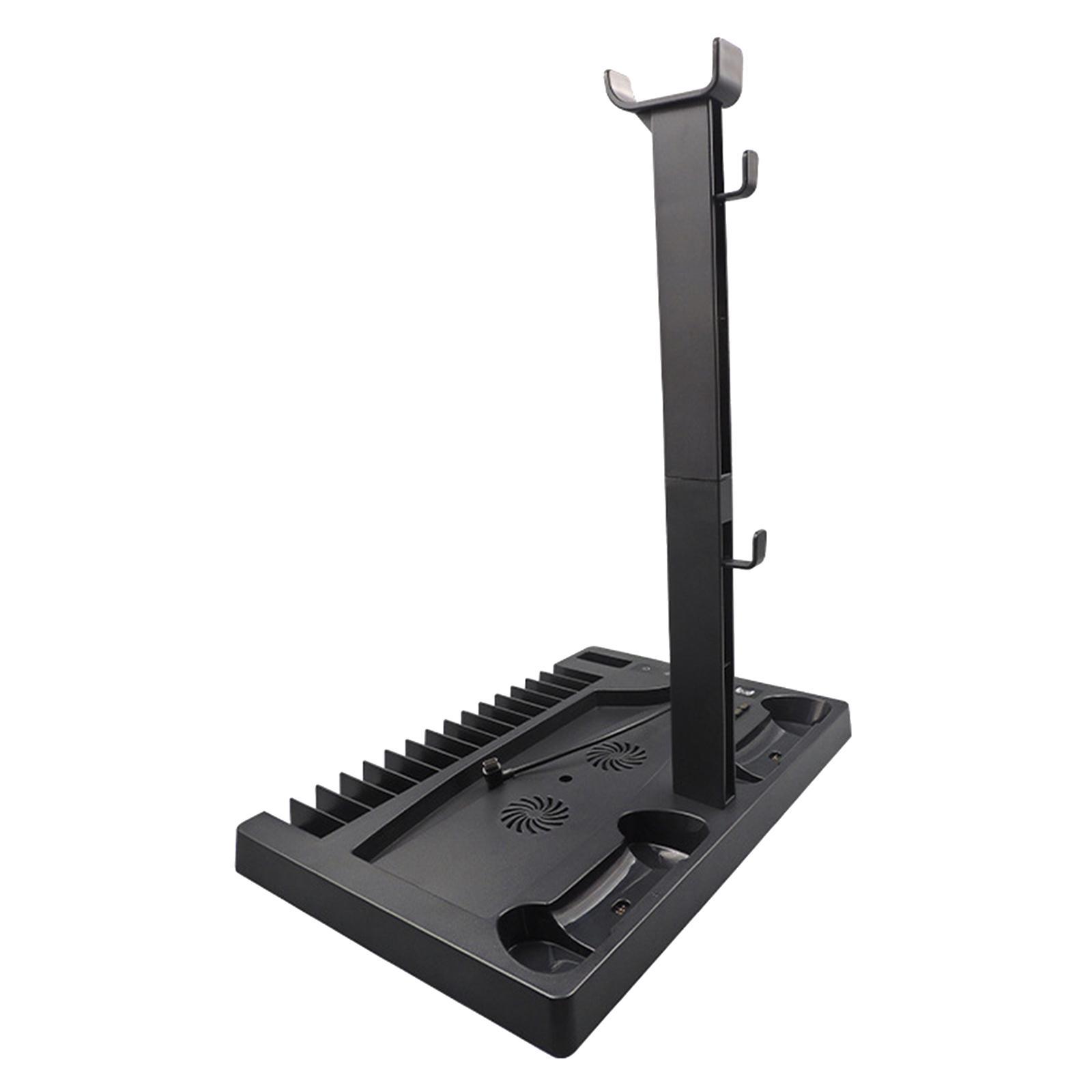Vertical Stand with Cooling Fan USB Hub For PS5 Dual Controller Consoles
