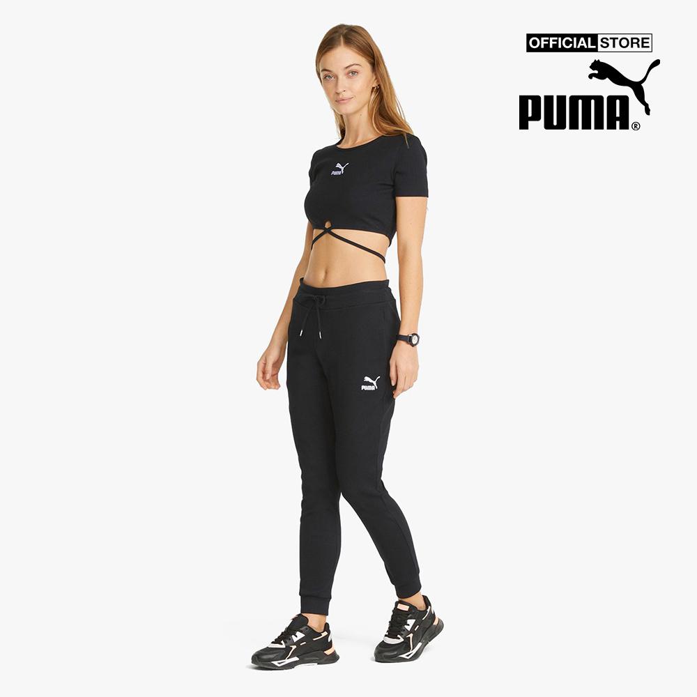 PUMA - Áo croptop thắt dây Classics Ribbed 533450