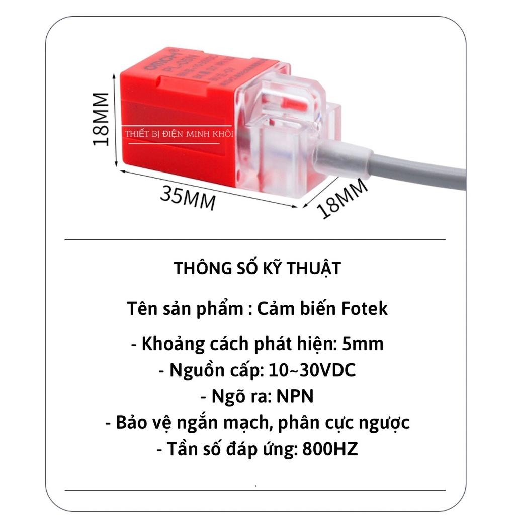 Cảm Biến Tiệm Cận Fotek PL-05P, PL-05NP, cảm biến kim loại tiệm cận fotek, photo sensor, sen sơ