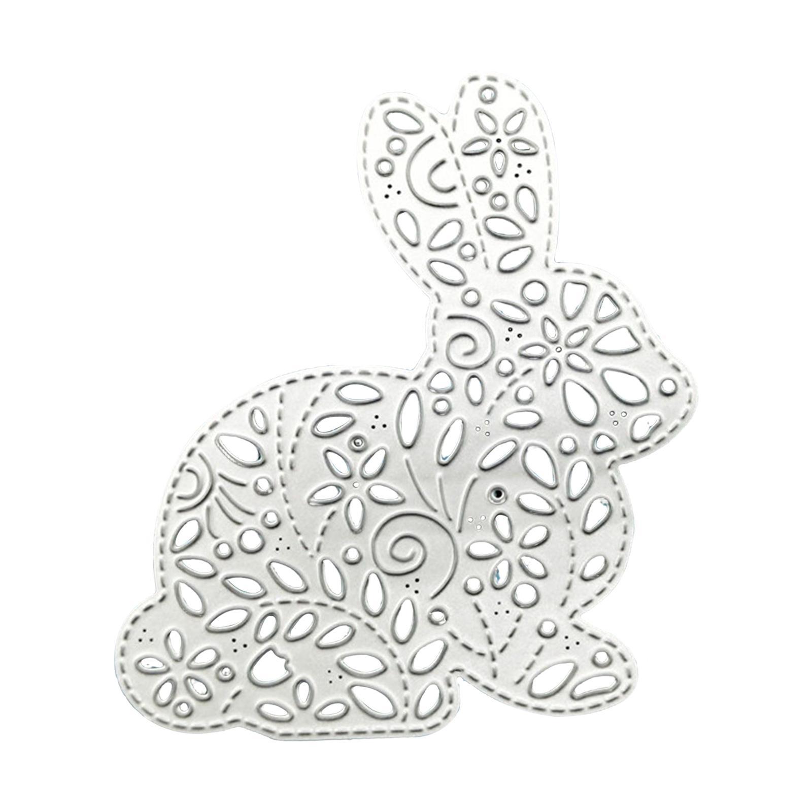 Easter Bunny Cutting Dies Metal Template for Card Making for Photo Album
