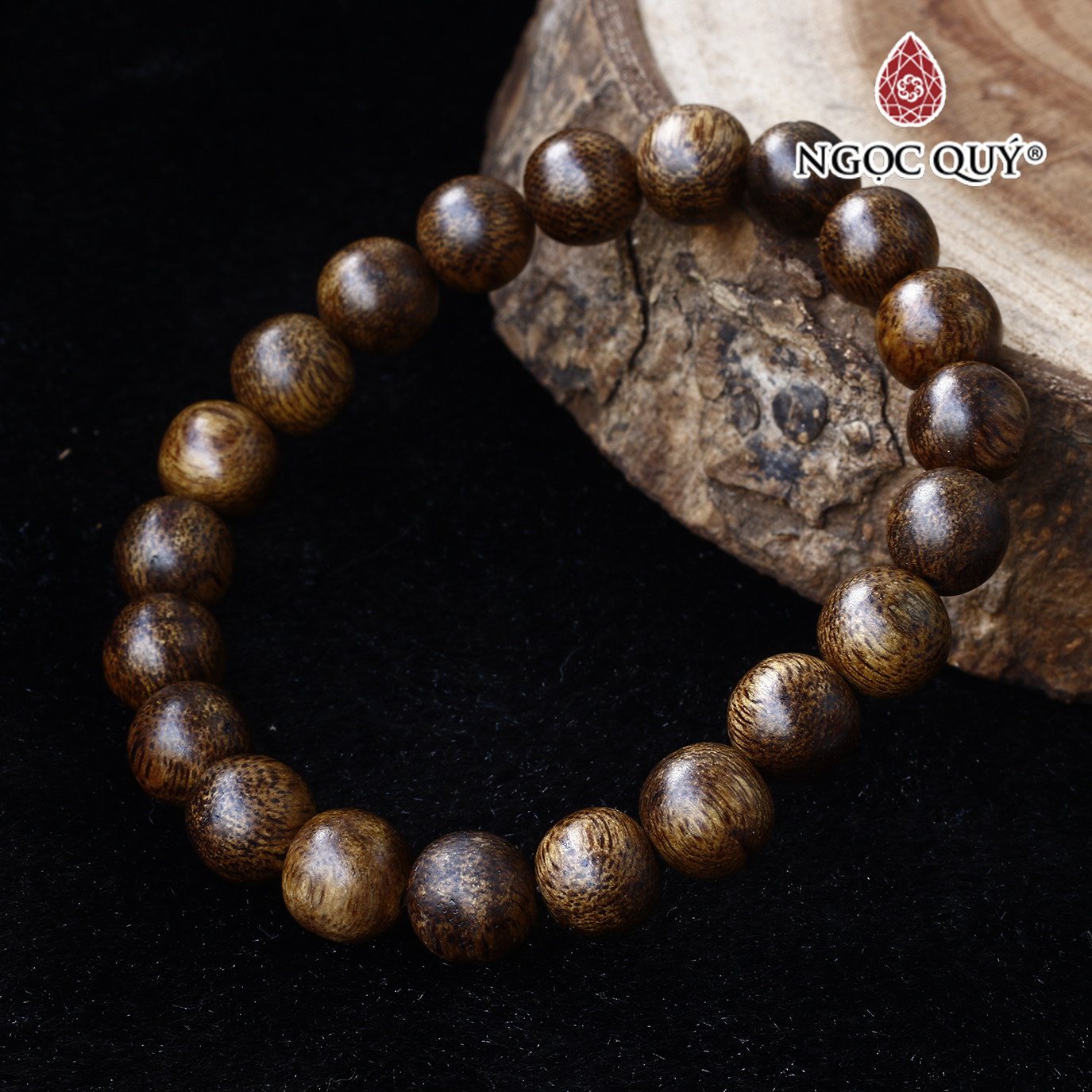 Vòng trầm tốc tròn 10mm - Ngọc Quý Gemstones