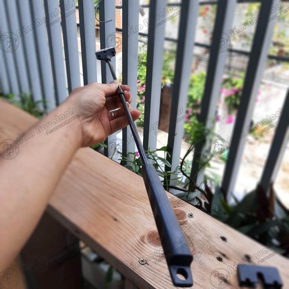 Cây Cạo Rêu Bể Cá | Chất Liệu Cacbon Nhẹ - Bền - Đẹp | Cạo Rêu Vệ Sinh Bể Cá Có Kèm Lưỡi Thay Thế | Nấm Aquatools