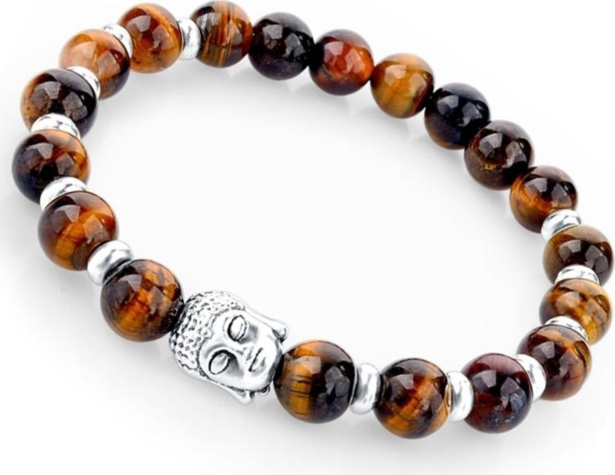 Lắc Tay Opal Mắt Hổ Tự Nhiên Phật Tổ Bình An 8MM Gembank