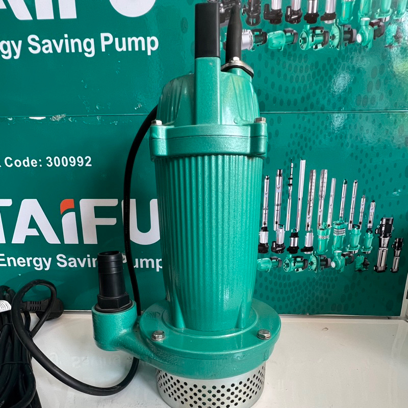 Máy bơm chìm đẩy cao 370W (0.5HP) Thân nhôm sơn tĩnh điện, không ngâm dầu TAIFU QDX1.5-17-0.37L - Bảo hành 1 năm