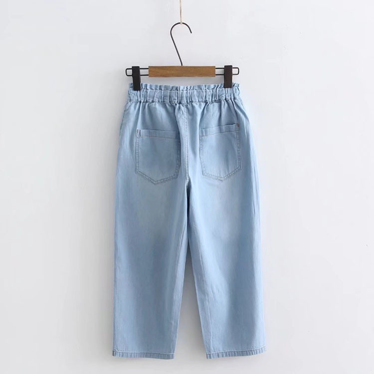 Quần Jean Nữ Baggy Lửng 