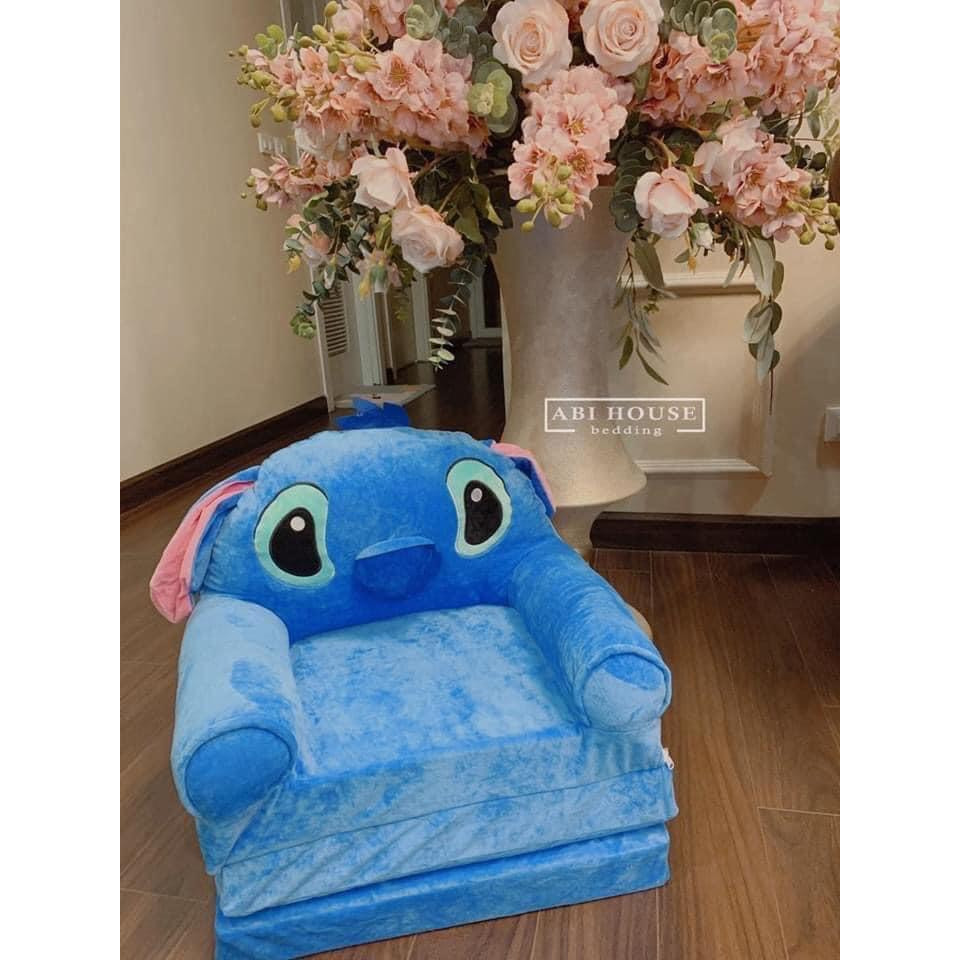 SOFA GIƯỜNG - GHẾ LƯỜI BÔNG HÌNH THÚ CHO BÉ (3 TẦNG) MẪU STICH