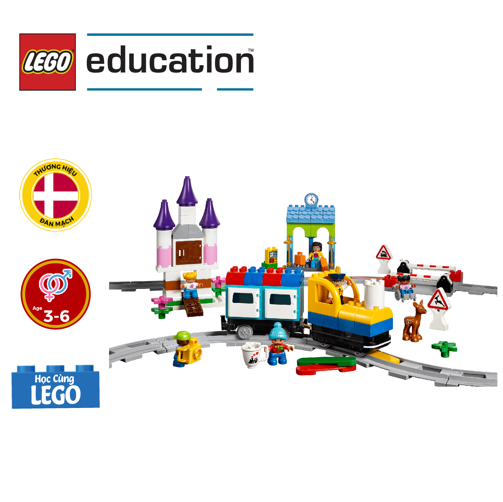 Bộ Lắp Ráp LEGO EDUCATION Đoàn Tàu Lập Trình - 45025 (234 Chi Tiết)
