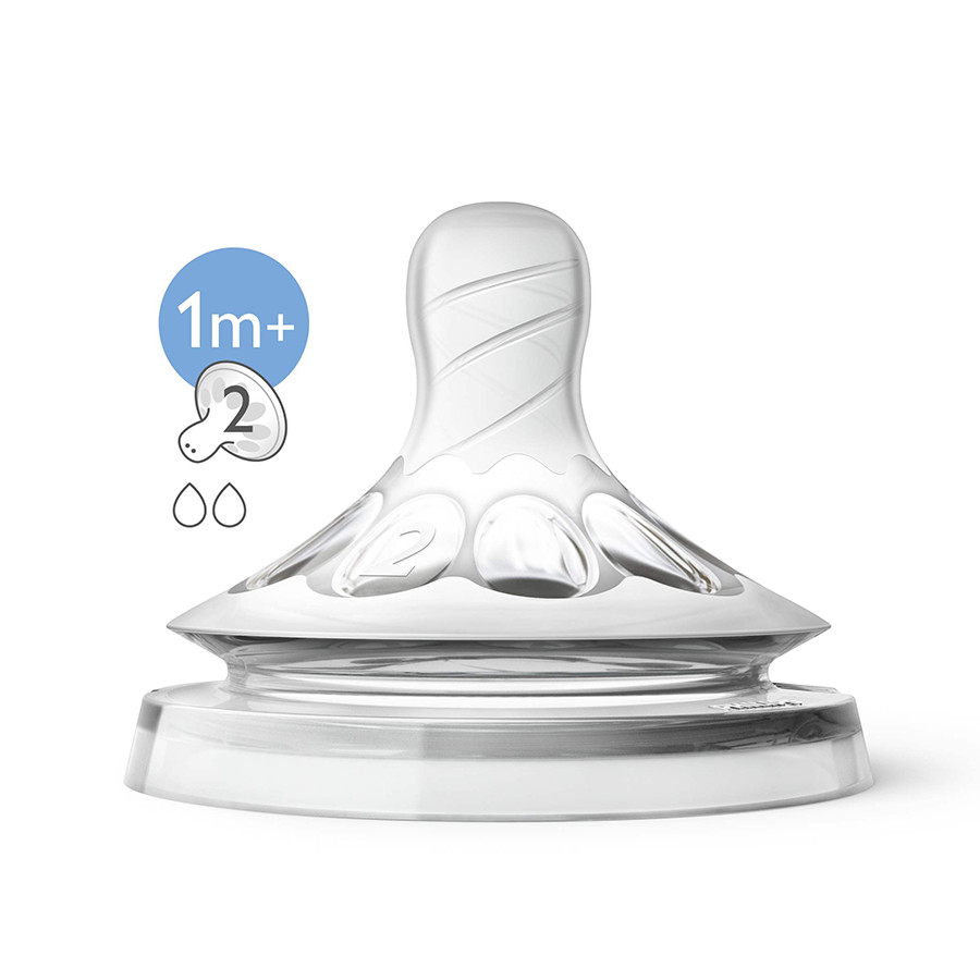 Núm Ty Philips Avent Mô Phỏng Tự Nhiên 0m+/1m+/3m+/6m+/9m+ (Sơ sinh/ 1 tháng/ 3 tháng/ 6 tháng/ Y cut/ 9 tháng)