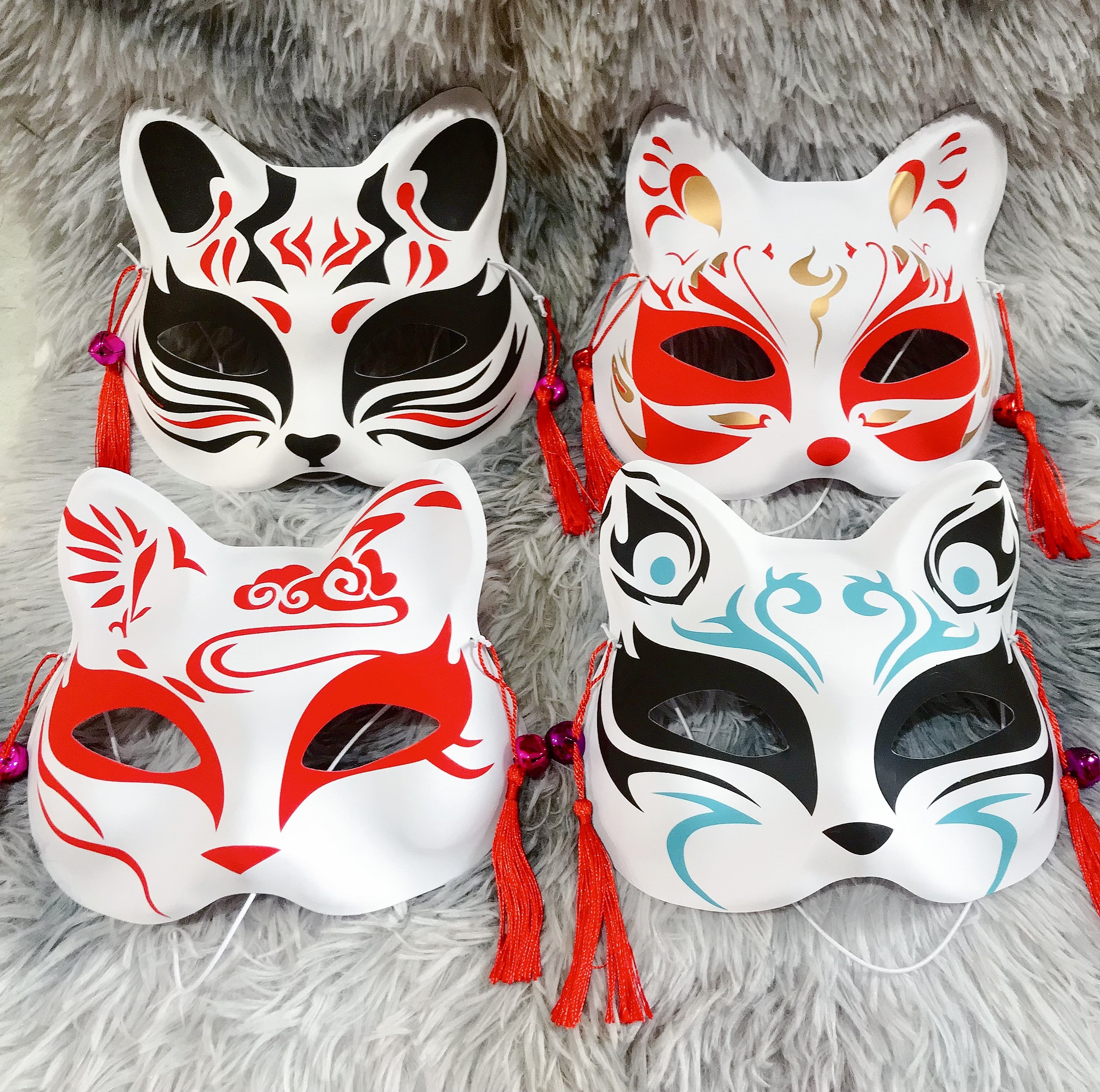 Mặt Nạ Hóa Trang Cáo Hồ Ly Anime Nhật Bản Siêu Hot 2023 - Mặt Nạ Hóa Trang Hồ Ly Phong Cách Nhật Bản