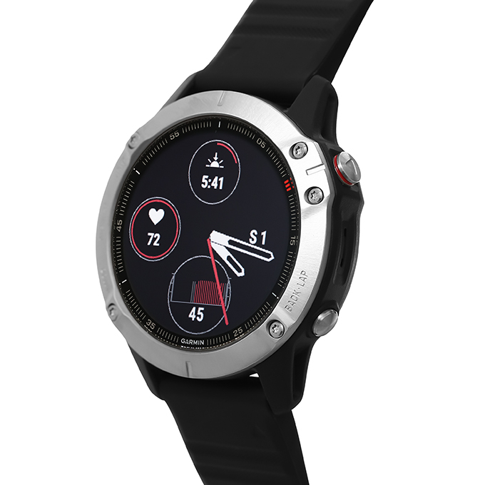 Đồng hồ thông minh Garmin Fenix 6 dây silicone đen - Hàng chính hãng