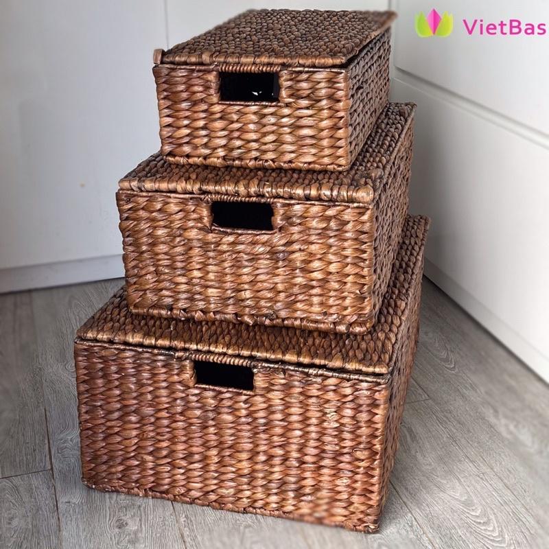 Hộp lục bình VIETBAS hình chữ nhật MAU13