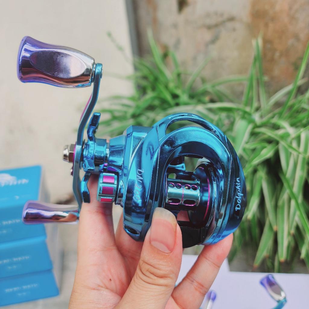 Máy ngang câu cá Lure cao cấp Dolphin DN200 - Siêu Nhẹ 168g