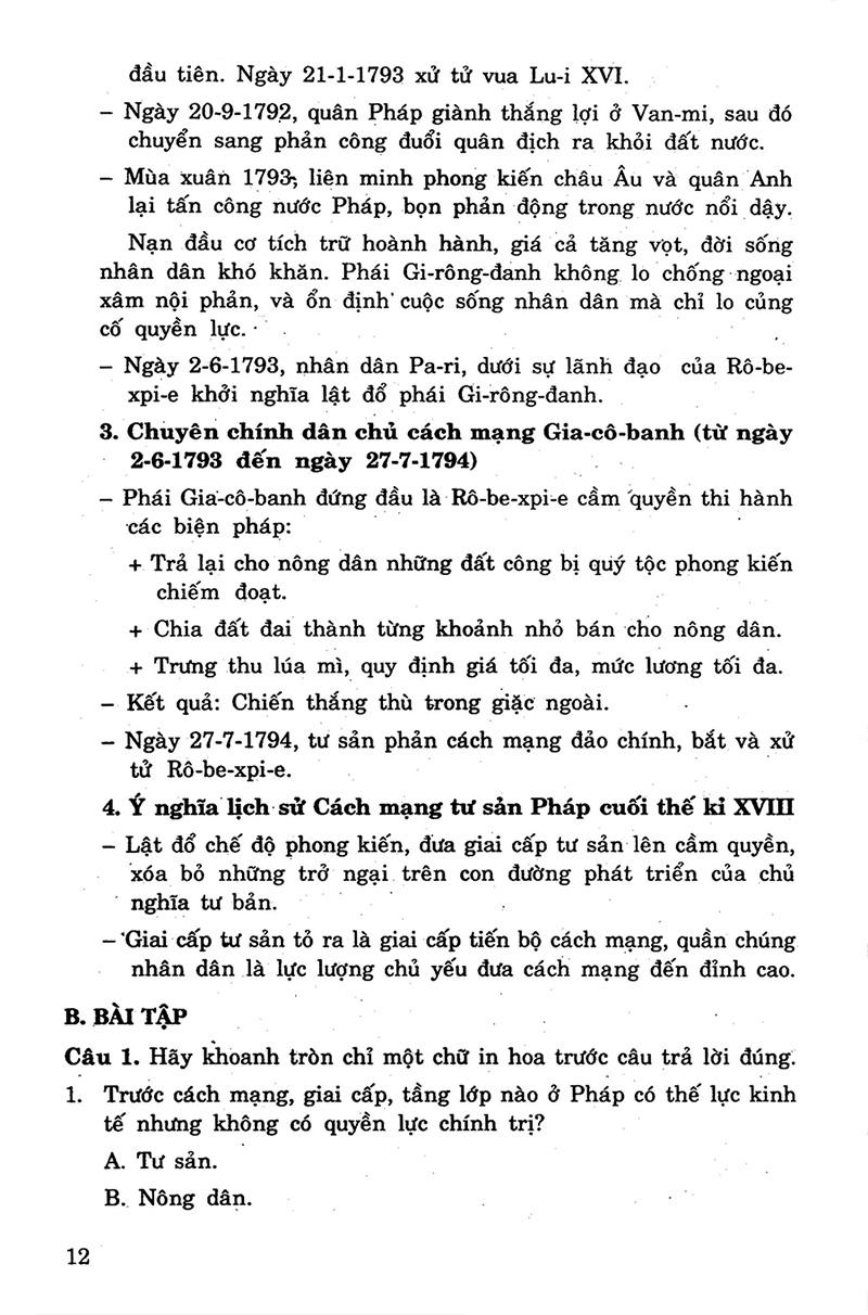 Để Học Tốt Lịch Sử 8 (Tái bản 2020)