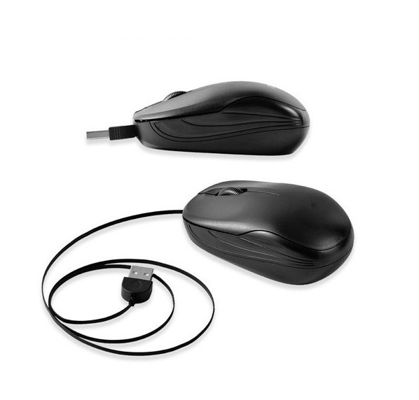 Chuột quang mini dây cáp rút gọn nhỏ gọn USB UT220 size vừa tay - chuột dây rút tiện lợi cho laptop pc máy tính để bàn - miếng lót chuột