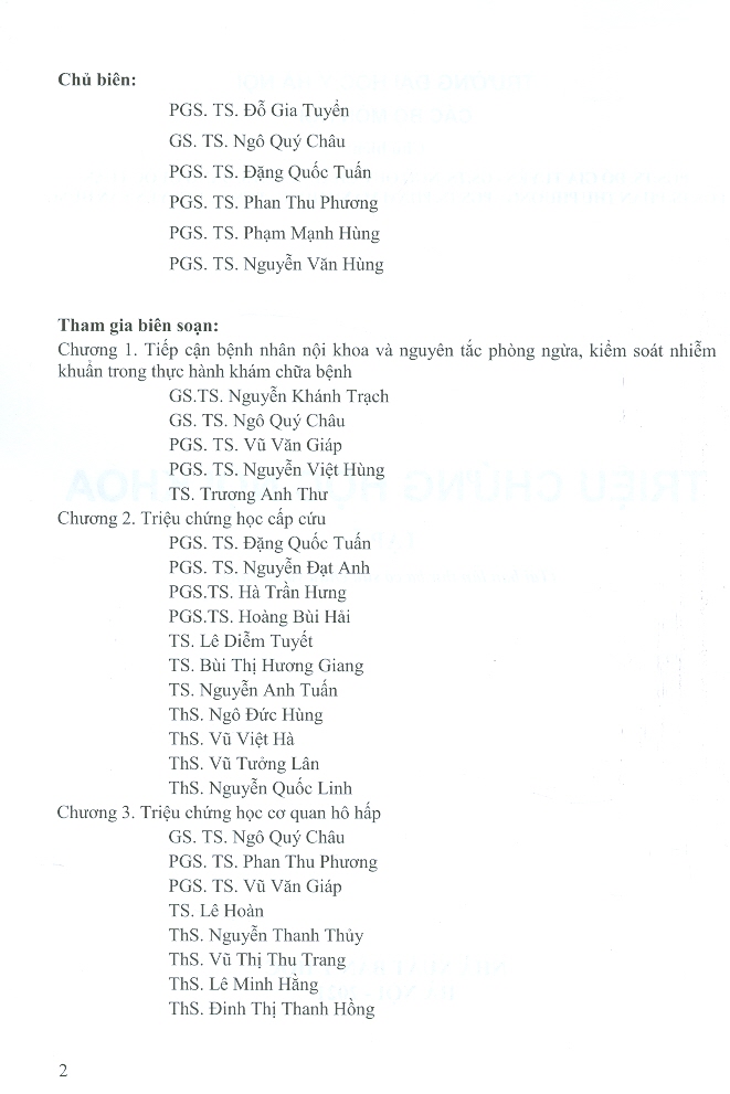 Triệu Chứng Học Nội Khoa - Tập 1 (Tái bản lần thứ ba có sửa chữa và bổ sung) - Bản in năm 2021