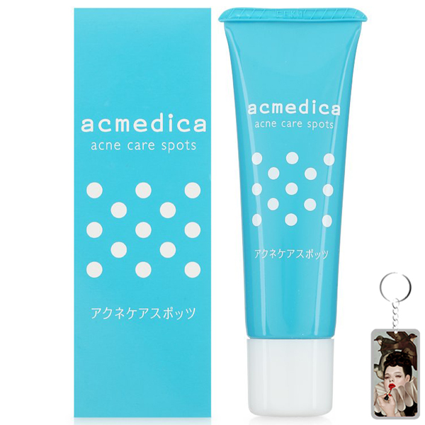 Kem giảm mụn Naris Acmedica Acne Care Spots 25g + Móc khóa