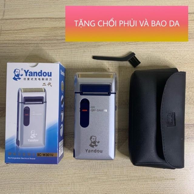 Combo một máy cao dâu và 1 bộ lưỡi đề phòng hãng MÁY CẠO RÂU SIÊU BỀN YANDOU SC-W301U