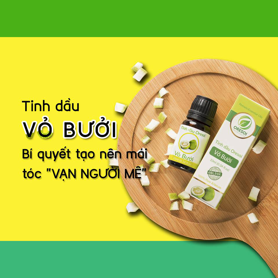 Combo 2 lọ tinh dầu vỏ bưởi hữu cơ Oresoi nguyên chất 10ml – Grapefruit Essential Oil