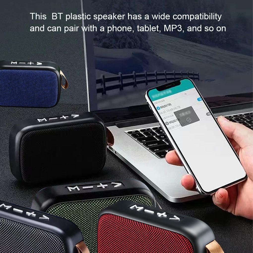 Loa ngoài trời Hộp âm thanh không dây Hands Handsfree Gọi SECHARGEM Tương thích Bluetooth 4 2 Loa Nhạc nhựa Hộp màu xám bạc: Màu xanh lá cây