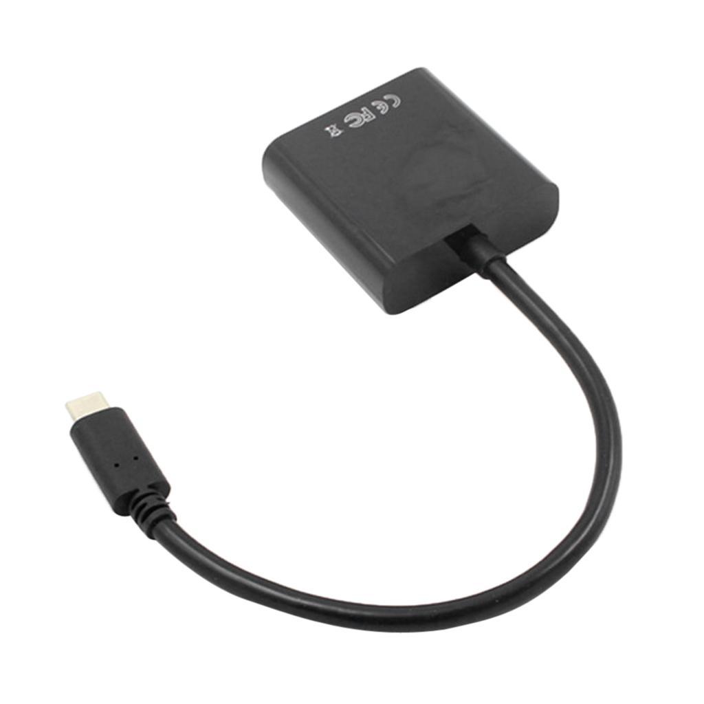 USB C USB 3.1 Type-C to HDMI 1080P Adapter Cable for Macbook, Chrombook Black