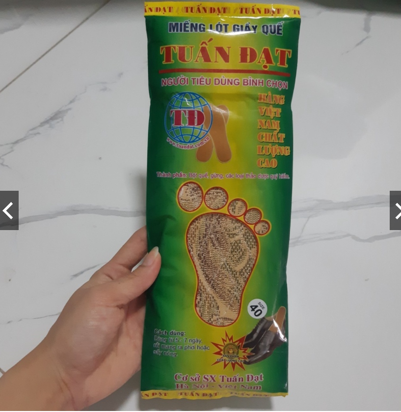 1 Đôi Lót Giầy Hương Quế - Lót Quế Khử Mùi Hôi Hiệu Quả