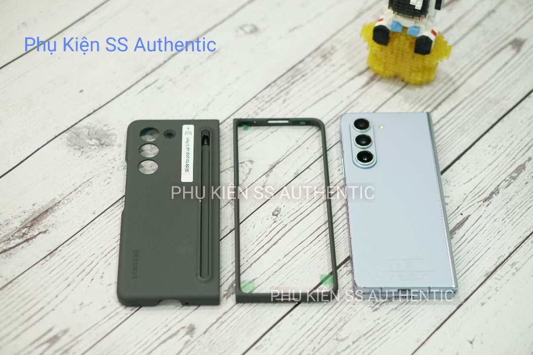 Ốp Samsung kèm bút Spen Fold 5 màu Đen xám - Hàng Chính hãng
