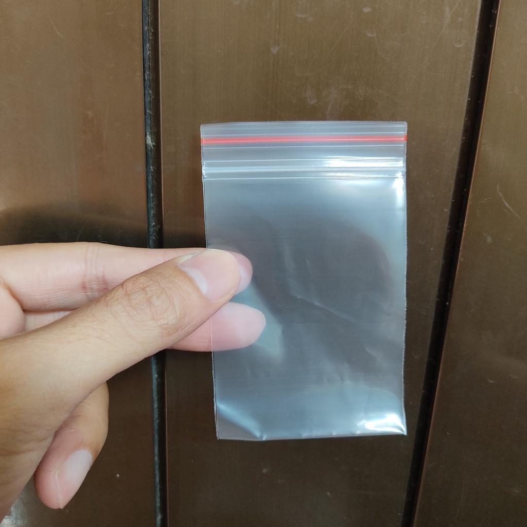 100gr TÚI ZIP chỉ đỏ loại dày đẹp - Ấn vào chọn size - (bịch PE vuốt mép đựng phụ kiện, gia vị, thực phẩm