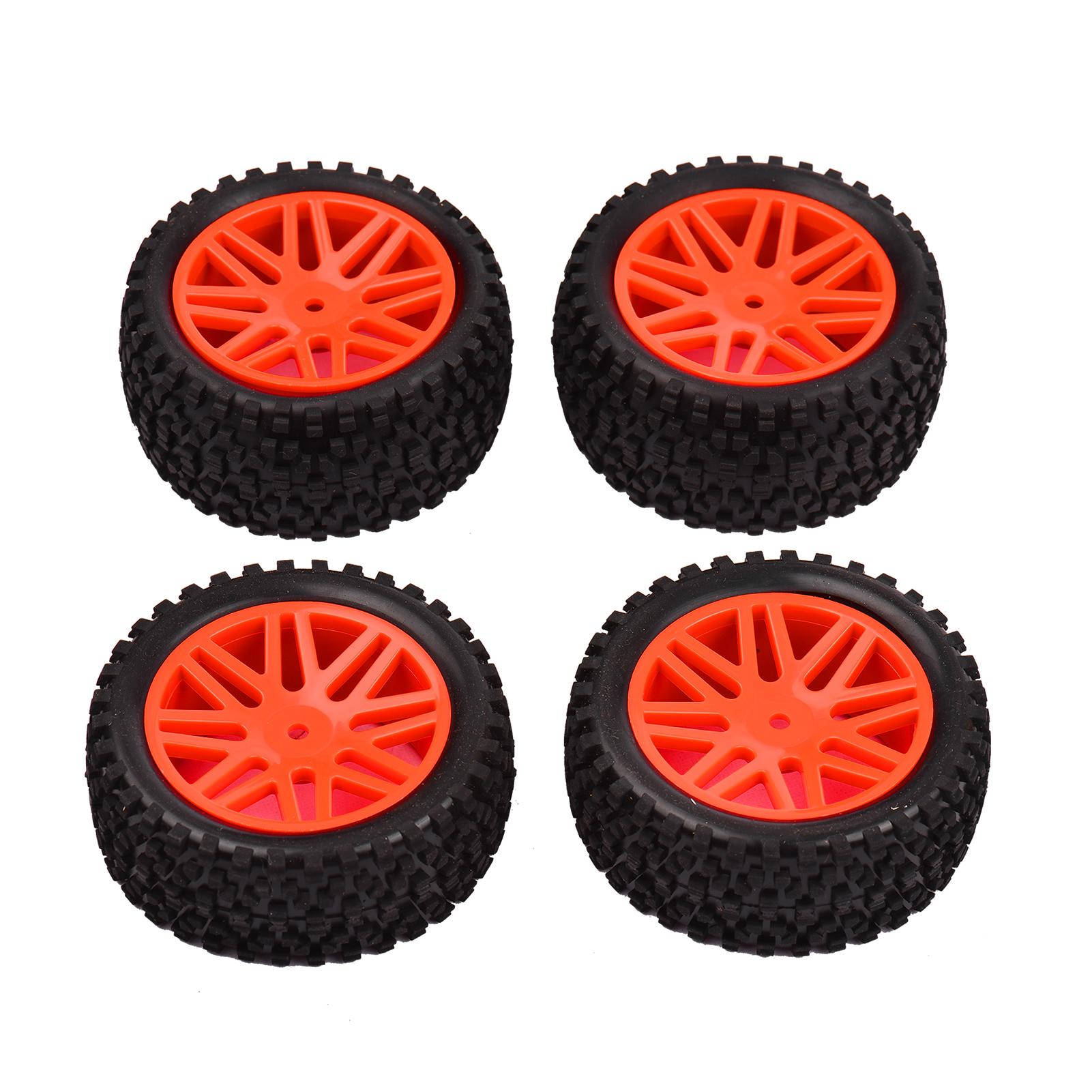 4 Vành Bánh Xe 85Mm Và Lốp Cao Su Cho Xe RC Tỷ Lệ 1:10 Tự Làm Ngoài Đường Đua Lốp Xe Ô Tô 4WD Leo Xe Sở Thích RC Lốp Xe Ô Tô Phụ Kiện