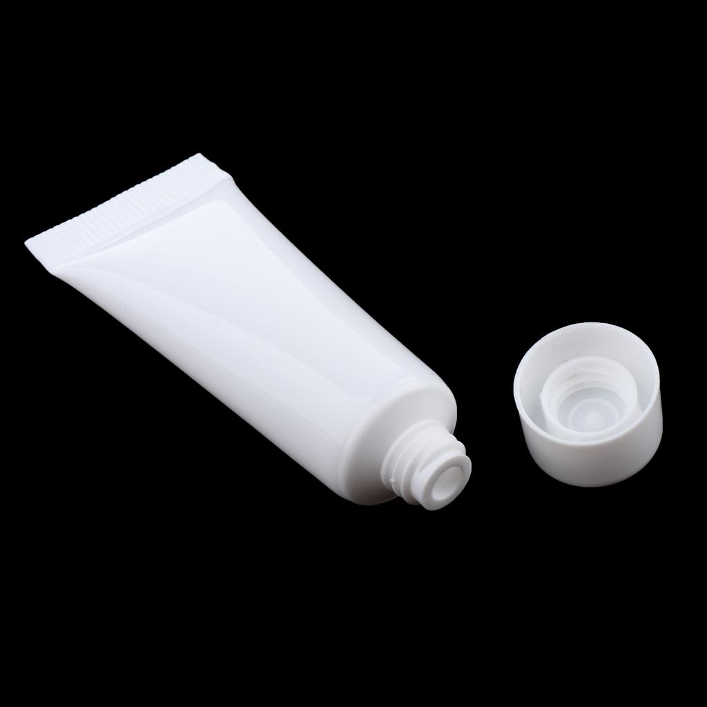 60 pieces 10ml empty tubes cosmetic containers Refillable plastic tube tubes for