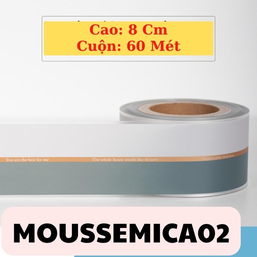 Cuộn Mica Cứng In Hình Bọc Bánh Mousse Quấn Thành Bánh Kem Trang Trí Cao 8cm