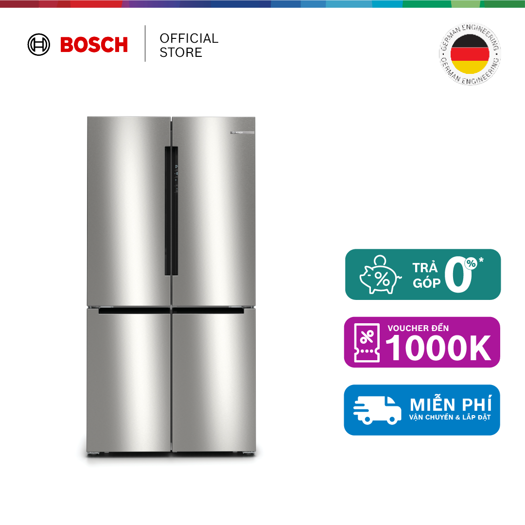 Tủ lạnh Side by side 4 cánh 605L Bosch KFN96APEAG - Series 6 (màu inox) - Hàng chính hãng