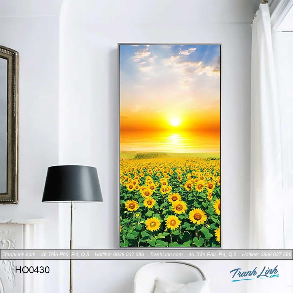 Tranh Canvas hoa treo tường trang trí phòng ngủ
