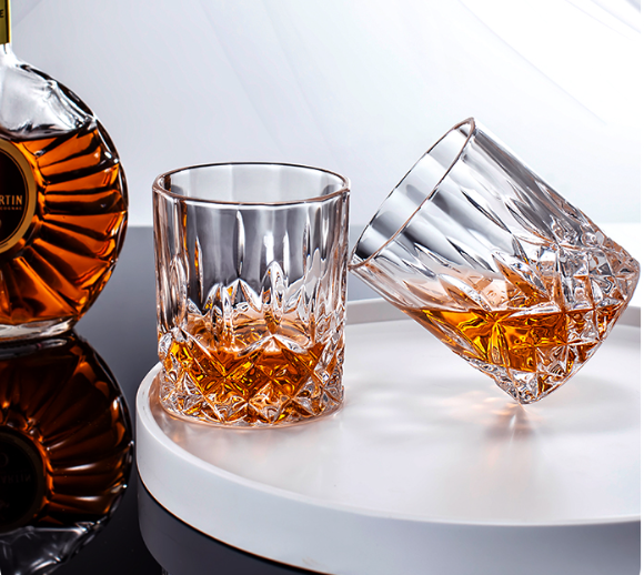 Bộ Ly Uống Rượu Whisky Pha Lê BOHEMIA 6 Sets 320ML Phong Cách Châu Âu - Hàng Nhập Khẩu