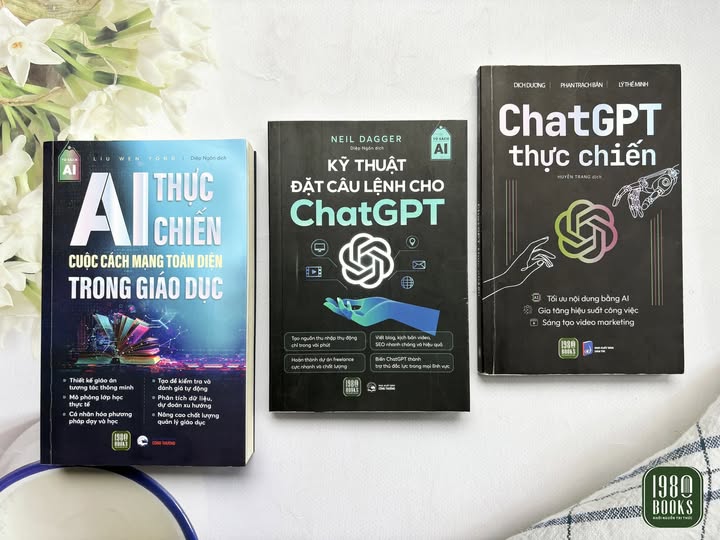 Combo 3 cuốn: Chat GPT Thực Chiến + AI Thực Chiến + Kỹ Thuật Đặt Câu Lệnh Cho Chat GPT
