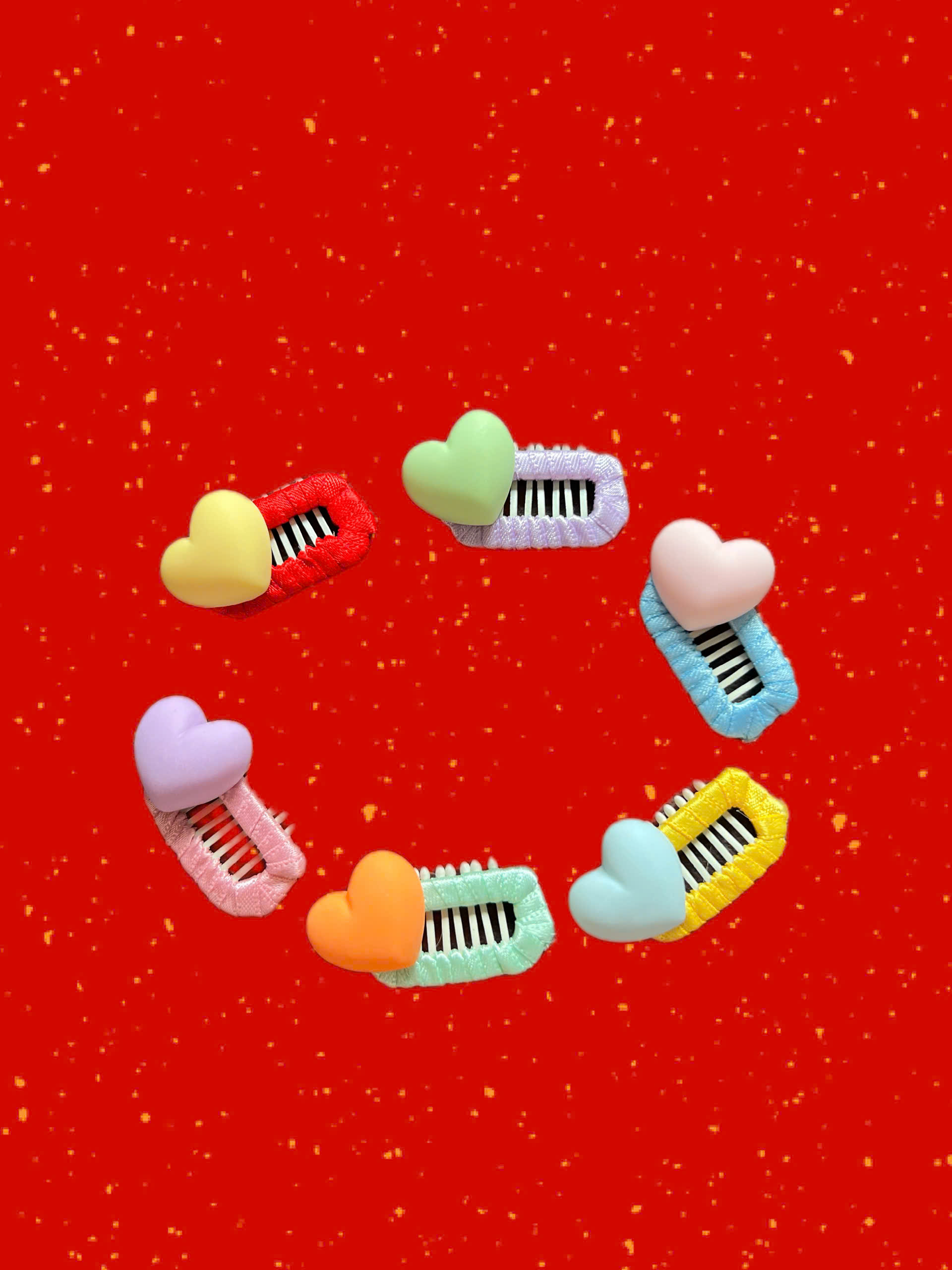 NƠ KẸP TÓC BUỘC TÓC CÀI TÓC TRÁI TIM THỜI TRANG DỄ THƯƠNG MÃ 36 CHO THÚ CƯNG CHÓ MÈO