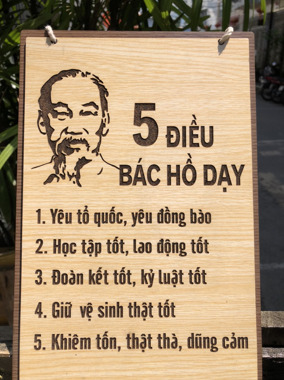 Tranh Động Lực - 5 ĐIỀU BÁC HỒ DẬY