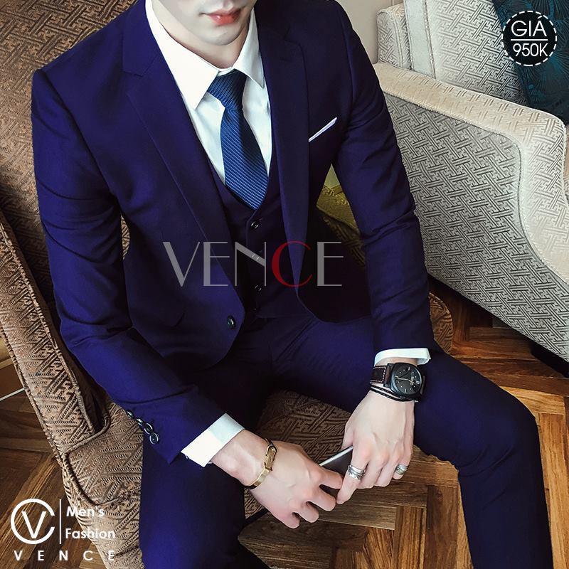 BỘ VEST NAM CAO CẤP NHIỀU MÀU kiểu dáng Hàn Quốc, form ôm đẹp. Vải cao cấp, 2 lớp - TIANO STORE