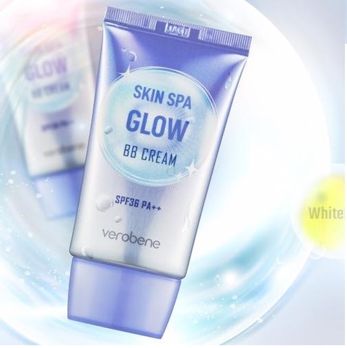 Kem nền siêu mịn, lâu trôi kiềm dầu Verobene Skin Spa Glow BB Cream SPF36/PA++ Hàn quốc 40ml/ Tuýp