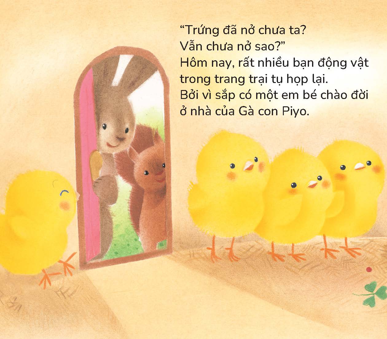 Gà con Piyo và Em gái - Sách tranh Pop-up