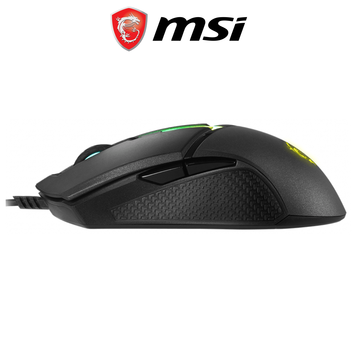 Chuột Gaming MSI Clutch GM30 Đèn LED RGB, 8 Nút, 6200 DPI Với 6 Mức DPI, Dây Cắm USB Dài 2M - Hàng Chính Hãng