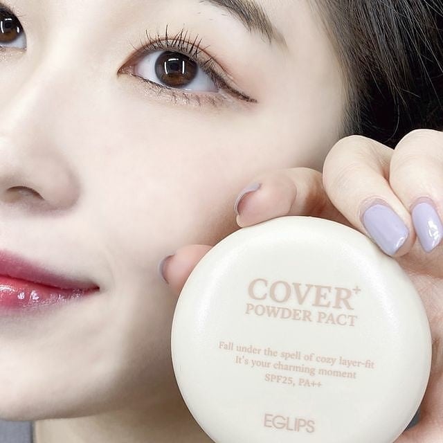 Phấn phủ dạng nén Eglips Cover+ Powder Pact SPF25, PA++ 9g