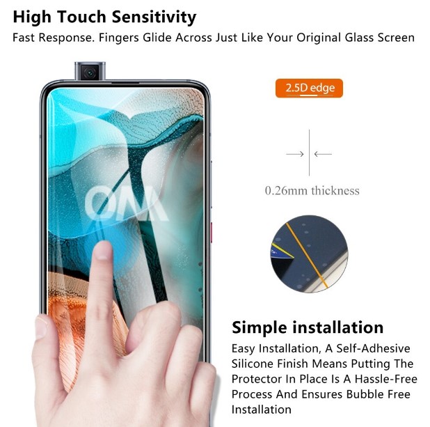 Kính cường lực dành cho điện thoại Xiaomi Redmi K30 Pro - Độ cứng 9H , Dày 0.3mm